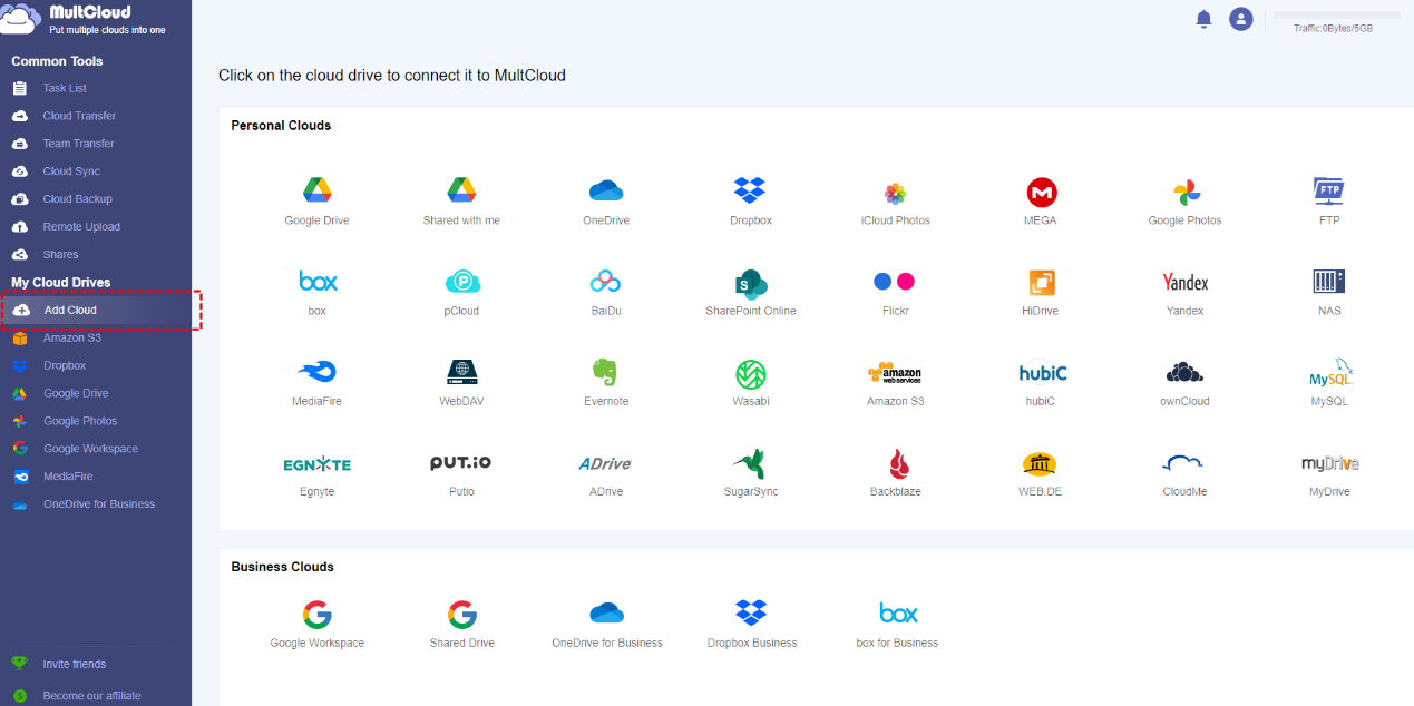 Add Cloud Services