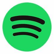 The logo of Spotify.