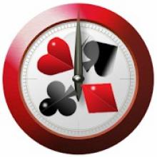 The logo of Talking Poker Timer.